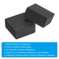 thumbnail image 4 of Uxcell Planter Flower Pot Feet Square Rubber Invisible Riser, Black 4 Pack 2x2x1", 4 of 5