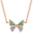 thumbnail image 1 of Collier de couloir papillon de mode, Strass Pendentif Collet Clavicule Collet Clavicule, 1 of 1
