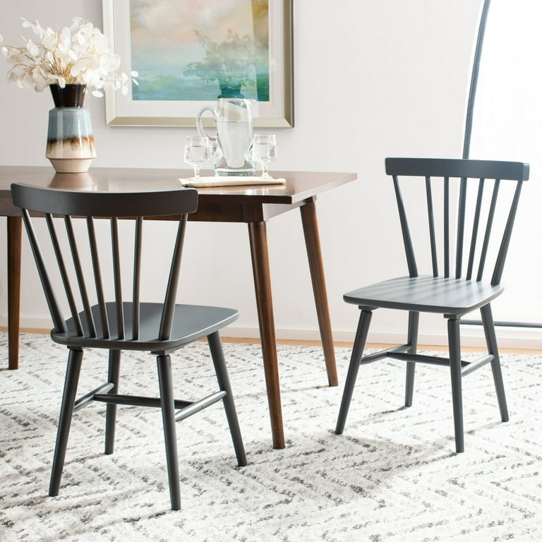 SAFAVIEH Winona Spindle Back Dining Chair, Grey, Set of 2