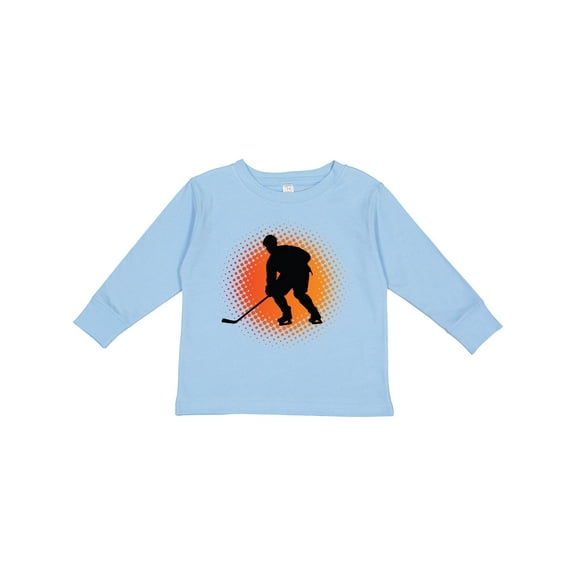 Inktastic Play Hockey Sports Boys or Girls Long Sleeve Toddler T-Shirt