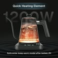 thumbnail image 4 of Behome Gooseneck Electric Kettle, 1.0L Gooseneck Kettle,±1℉ Precise Temperature Control,1200W Pour Over Electric Kettle for Coffee & Tea,Black, 4 of 7