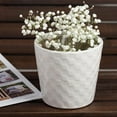thumbnail image 2 of MDR Trading Inc. FP-ECX-100_Q01 White On White Weave Pattern Planter, 2 of 4