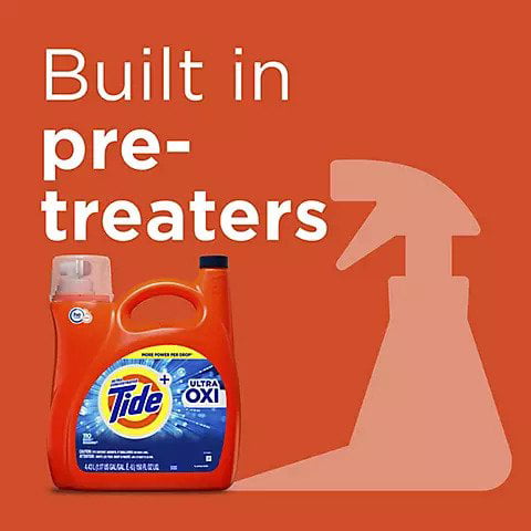 Tide Ultra Oxi Liquid Laundry Detergent, 165 Fluid Ounces - 3