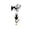 C, variant on HHJZPR Halloween Metal Dead Tree Branch Hanging Bell Decor, 7.87in No Drill Acrylic Ghost Black Cat Silhouette Wind Chime Ornament, Gothic Front Door Wall Hanging Decor