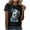 Black, variant on Cilsoka Trendy Tops for Young Women, Womens T Shirts Short Sleeve Pleated Dressy Casual Scooped Neck Summer Tops Blouses, Graphic Trendy Tees
