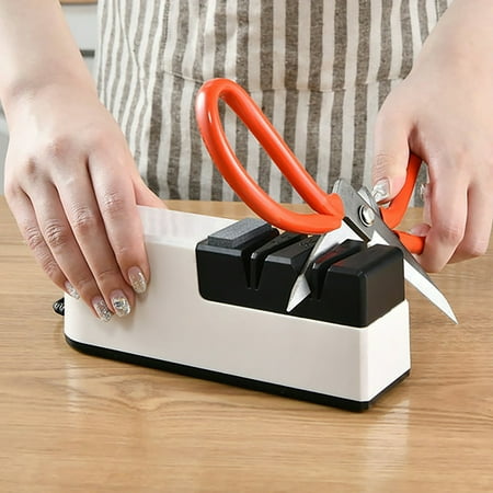 

YehailoUSB Electric Sharpener Home Kitchen Scissors Grinding Gadgets Clearance!Polishing Stone