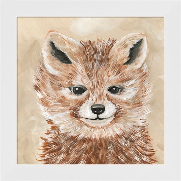 Great Art Now Freckles the Fox by Cindy Jacobs, Framed Wall Art, 14W x 14H
