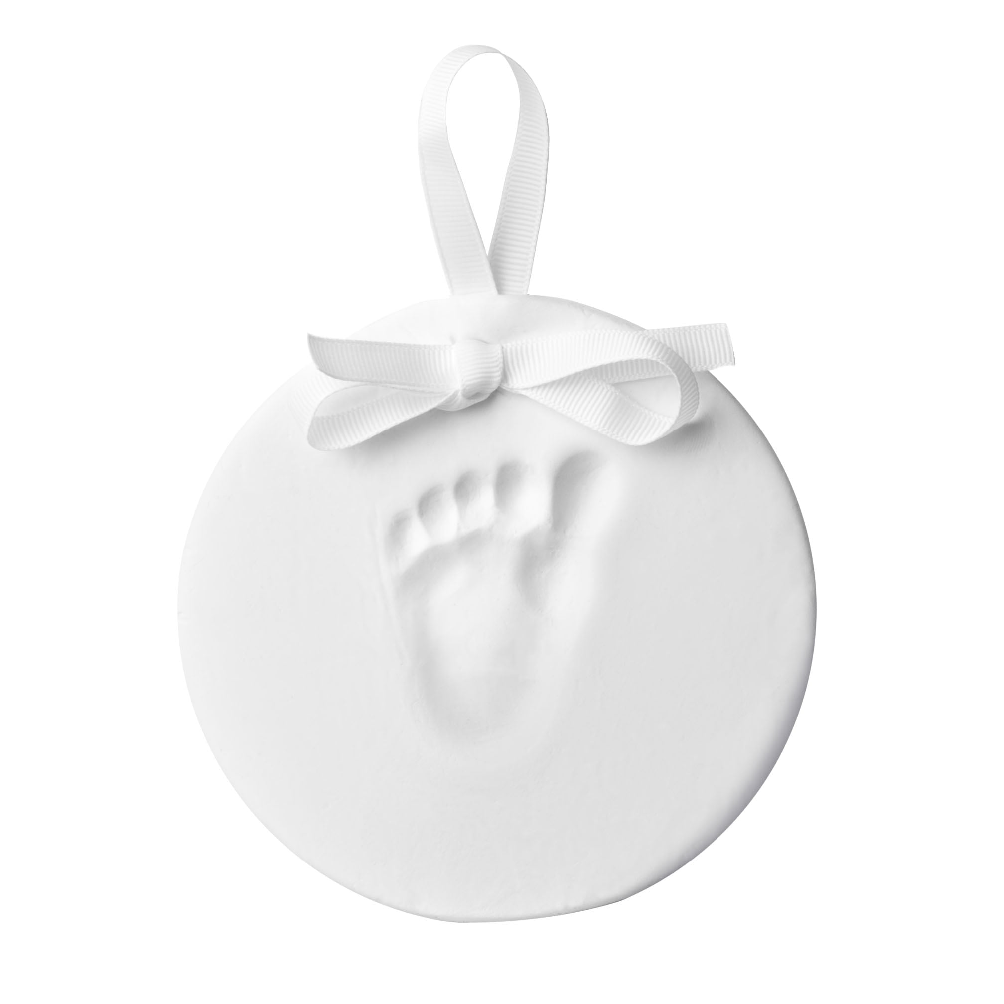 Little Pear Hanging Handprint Keepsake Holiday Ornament Kit, White, Baby Shower Gift, Baby Keepsake Ornament