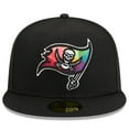 thumbnail image 2 of Men's New Era  Black Tampa Bay Buccaneers 2023 NFL Crucial Catch 59FIFTY Fitted Hat, 2 of 5