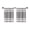 B, variant on Fareti Striped Boho Kitchen Curtains, Light Filtering Half Window Cafe Curtains, Farmhouse Short Curtain Tiers for Bathroom RV Camper