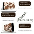 thumbnail image 5 of TSOVTHRID Brown Cow Pattern Evening Bag Leather Clutch Purses for Women Formal Wedding Handbags with Chain Party Purse Elegant Clutch Bags for Cocktail Prom, 5 of 7