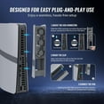 thumbnail image 5 of Cooling Fan For PS5 Pro/for PS5 Slim Disc & Digital Edition, Cooling Fan External Fan Cooler Quiet Cooler Fans for PS5 Pro/Slim Disc & Digital Edition (gray), 5 of 14