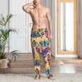 thumbnail image 5 of Mens Pajama Pants - Soft Sleep & Lounge Pants for Men, Butterfly 3 Cuteness Casual PJ Bottoms Pants with Pockets, 5 of 5
