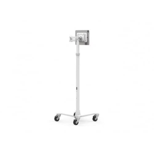 Compulocks MCRSTDEXWSMP01W UNIVERSAL INVISIBLE MOUNT MEDICAL ROLLING CART EXTENDED WHITE