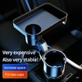 thumbnail image 2 of Car Cup holder Expander&Tray for Compatible with Yeti 20/26/30 oz, Hydro Flasks 32/40 oz, Nalgenes 30/32/38/48 oz, Camelbak 32/40 oz, Large Bottles in 3.4''-3.7'' Diameter, 2 of 7