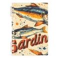 thumbnail image 7 of FORMRS 1-Subject Spiral Notebook 8" x 5" College Ruled 60 Refillable Sheet A5 Hard Cover, 2 Pack, Beige Sardines Pattern, 7 of 7