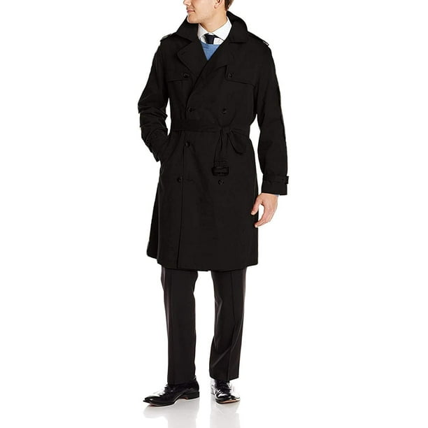 Adam Baker Men's 940215 Double-Breasted Belted Trench Coat, Classic All ...