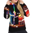 thumbnail image 5 of Lsque inside out 2 Pattern Casual Women's Hoodie,Hooded Sweatshirt with Kangaroo Pocket,Pullover Hoodie with Eye-catching Drawstrings-Large, 5 of 8
