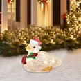 thumbnail image 5 of Christmas Decorations, Christmas Scarf Lights Outdoor Christmas Figure Set of 1 LED Acrylic Ducklings Garden Light-Up Holiday Decoration Big Christmas Ornament Christmas Ornament, 5 of 9