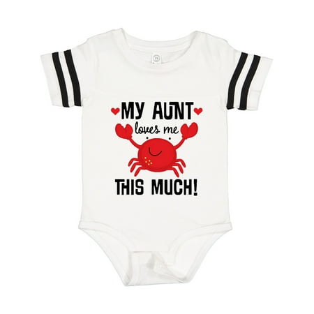 

Inktastic My Aunt Loves Me Nephew Gift Baby Boy or Baby Girl Bodysuit