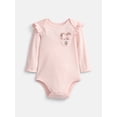 thumbnail image 2 of Disney Baby Wishes + Dreams Minnie Mouse Bodysuits with Long Sleeves, 3 Pack, Sizes Newborn-18M, 2 of 4