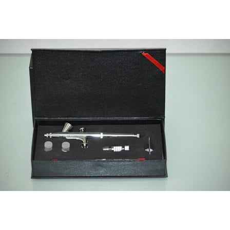 Aerograph tattoo AG-135S Set 0.2mm, 0.3mm, & 0.5mm Dual Action Gravity Feed Airbrush