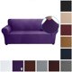 thumbnail image 1 of Stretch Sofa Slipcover Milk Silk Fabric Anti-Slip Soft Couch Sofa Cover 3 Seater Washable for Living Room Kids Pets（Purple）, 1 of 5