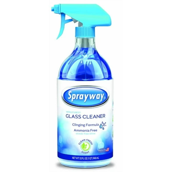 Sprayway Glass Cleaner 32Oz Ammonia Free Streak Free Foaming Formula