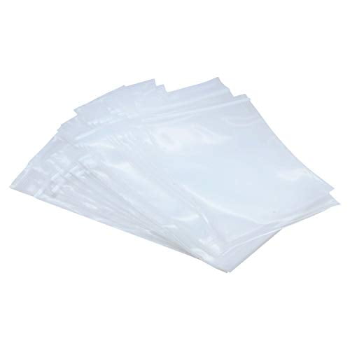 Rok Hardware Pack of 200 Heavy Duty 4" x 6" Resealable 4Mil Thick Plastic Small Clear Poly Zip Food Safe Storage Bags