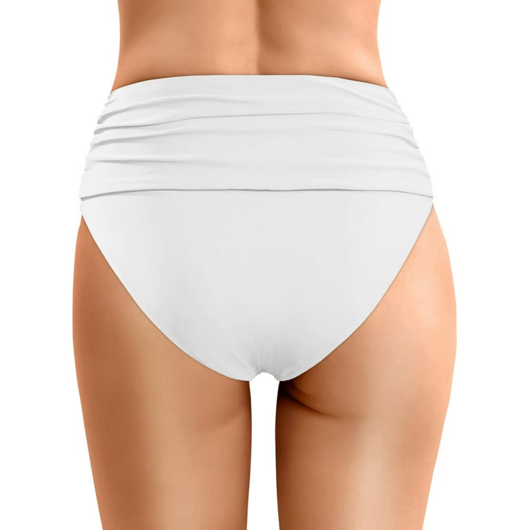 NOLDARES Full Coverage Bikini Bottoms Mid Rise, Comfortable Swim