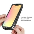 thumbnail image 3 of Allytech Cover for iPhone 13 Mini Case with Tempered Glass Clear Screen Protector, Slim Full Body Protective Anti-Scratch Soft TPU Bumper Anti-Slip Case for iPhone 13 Mini 2021 Release, Black, 3 of 5