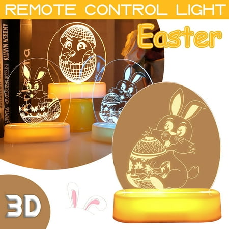 

RKSTN Night Light Easter Lighting Adds to The Festive Atmosphere and Good Thing for Your Family Room Decor Lightning Deals of Today - Summer Clearance - Back to School Supplies on Clearance