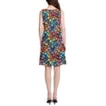 thumbnail image 3 of FORMRS Summer Dress for Women Loose U Neck Sleeveless Midi Beach Sundresses with Pockets, Vibrant Dragon Scales Pattern, 3 of 8