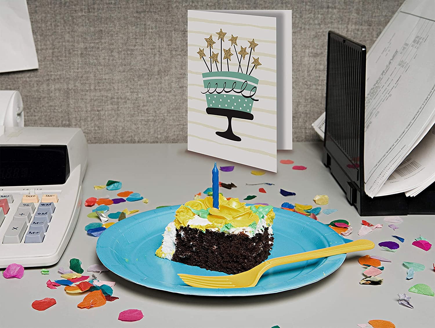 Better Office Birthday Cards with Envelopes 6" x 4" Assorted Colors 100/Pack (64530)