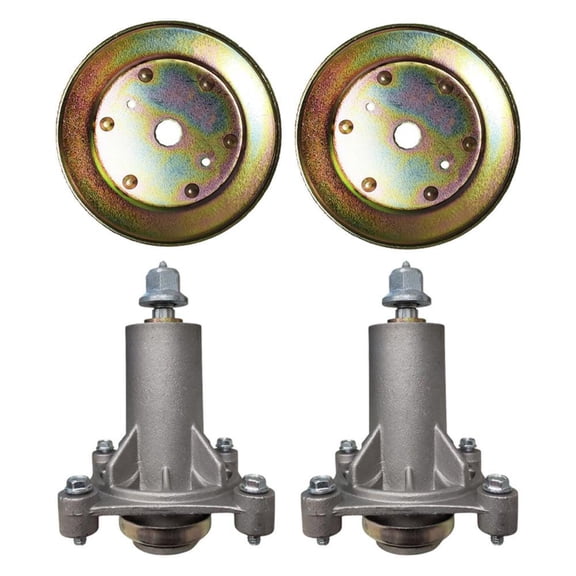 Proven Part Set Of 2 Forment Spindles Pulleys 42 And 48 Inch Deck 532 19 28-70 153535