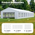 thumbnail image 2 of Quictent 20x60 Heavy Duty Party Tent Outdoor Canopy Tent Carport Wedding Event Shelter BBQ Wedding Tents for Parties with Storage Bags(Church), 2 of 7