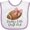 White and Lavender, variant on Inktastic Daddy's Little Draft Pick Football Pink Bow Boys or Girls Baby Bib