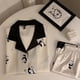 thumbnail image 1 of Pijamas de seda helada para mujer en verano, finos, frescos y frescos, pantalones cortos de encaje de manga corta, la seda se puede usar afuera, conjunto de dos piezas para uso doméstico, 1 of 4