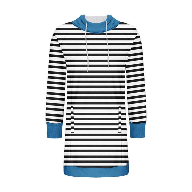 Wancir Womens Sweatshirt Dress Long Sleeve Hoodies Mini Dresses Fleece  Casual Hoodie with Pockets 2024 Fall Fashion