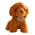 thumbnail image 1 of Muñeco de peluche con forma de perro de peluche, animal de simulación de cachorro, 25 cm, 1 of 3