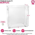 thumbnail image 2 of Acrylic Magazine Holder - Crystal Clear Holder - Shatterproof - Open Top - Space Saver - For Magazines, Publications, Office Desk, Reception, Waiting Room, 2 of 6