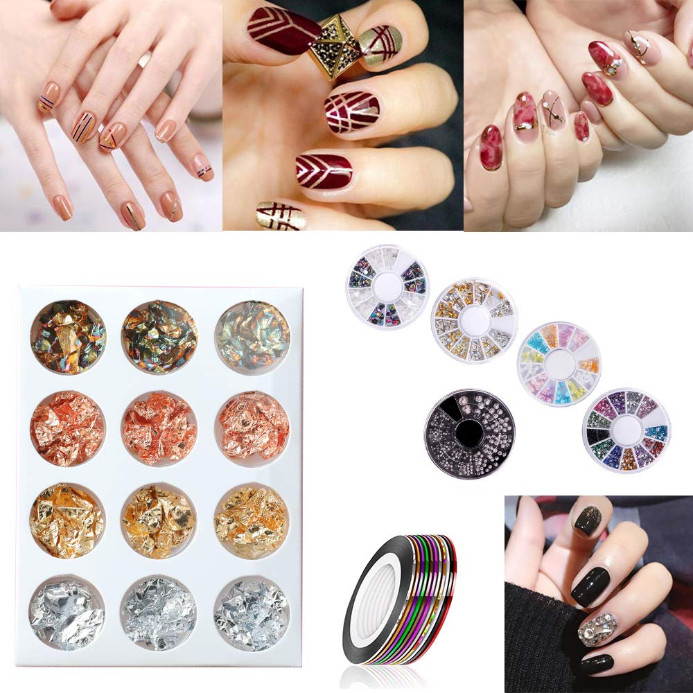 Pinkiou Nail Art Brushes & Decoration Kit (47 Pieces) photo 6