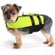 thumbnail image 1 of Chaleco salvavidas para perros Chaleco salvavidas ajustable Conservador reflectante Chaleco salvavidas inflable para perros con flotabilidad y asa de rescate Traje de ba?o de flotación para perros Yorkie, Verde peque?o ShuxiuWang 8390612247019, 1 of 1