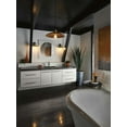 thumbnail image 6 of Progress Lighting Archives 1-Light Adjustable Swivel Wall Sconce, Antique Nickel, Natural Brass Accents, Shade Included, 6 of 6