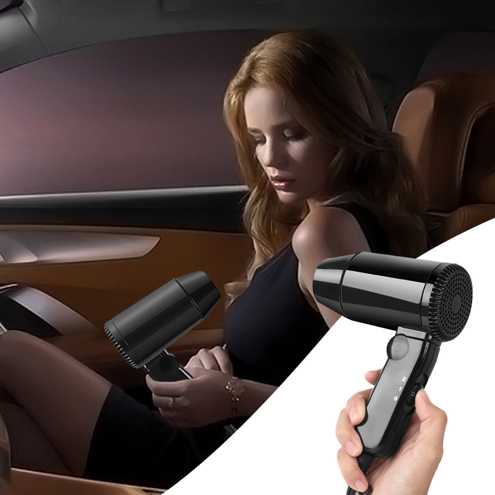 Kyusrd Multifunctional Handheld Car Hairdryer High Power 12v Car Hairdryer