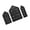 Black, variant on Set of 3 Multip Sized Wooden Shadows Boxes Wall Display Shelves for Collectible Figures Storage Organizersle