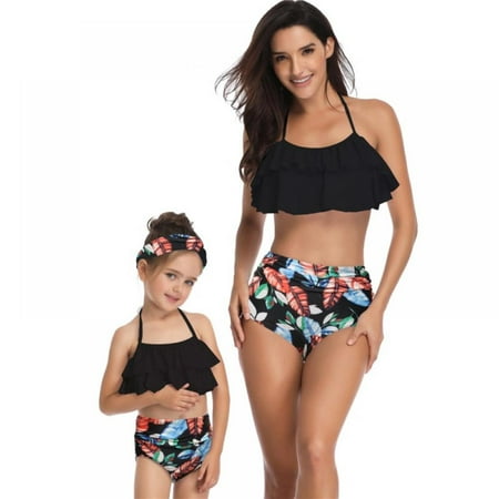 

GYRATEDREAM Mother Daughter Swimwear Family Matching Girls Swimsuit Women Bikini Set