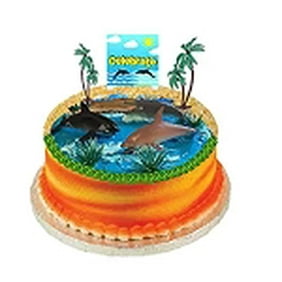 Download Beach Ocean Water Seaside Animals Cake Decoration Cake Toppers Octopus Shark Fest Walmart Com Walmart Com