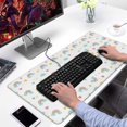thumbnail image 2 of Long Mouse Pads for Desk,White Cartoon Rainbow Cloud Star Heart Desk Mats on Top Of Desks, Desk Mouse Pad Extra Large with 3mm Non-Slip Base and Stitched Edge for Gaming,Work,Home 31.5"x15.7", 2 of 5