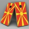 Macedonia Flag Cornhole Board Vinyl Decal Wrap